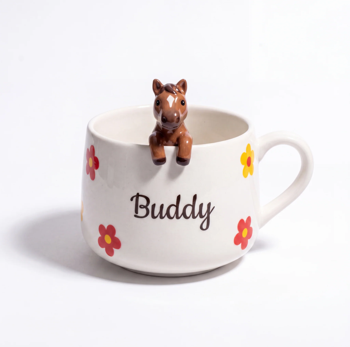 Mug en céramique fait main personnalisé avec la figurine de votre animal